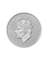 The Coronation Britannia 2023 1oz Silver Bullion Coin.